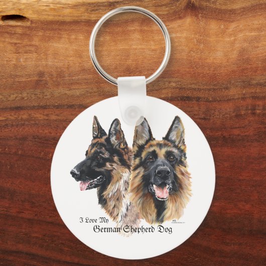 German Shepherd Dog Sleutelhanger (Voorkant)
