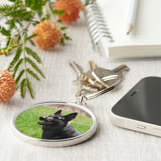 German Shepherd Dog Sleutelhanger (Zijkant)