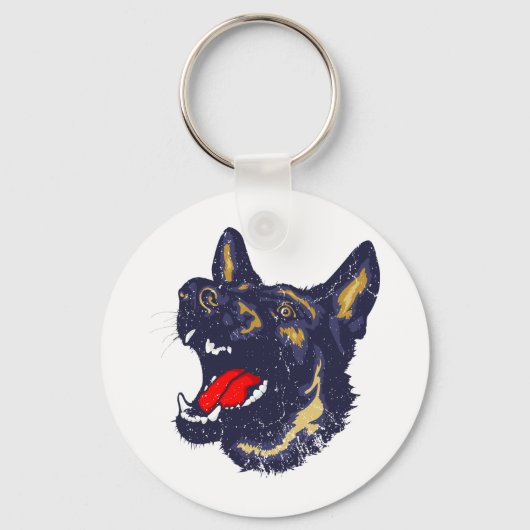German Shepherd Dog Sleutelhanger (Voorkant)