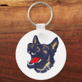 German Shepherd Dog Sleutelhanger (Voorkant)