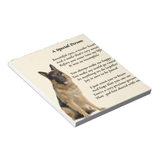 German Shepherd Dog - Special Persgeem Notitieblok (Schuin)