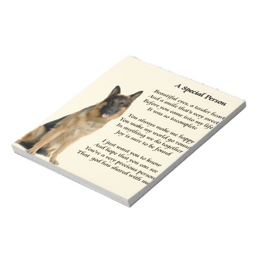 German Shepherd Dog - Special Persgeem Notitieblok (Linkerzijde)