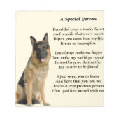 German Shepherd Dog - Special Persgeem Notitieblok (Voorkant)