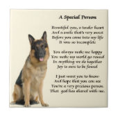 German Shepherd Dog - Special Persgeem Tegeltje (Voorkant)
