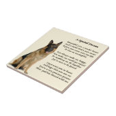 German Shepherd Dog - Special Persgeem Tegeltje (Zijkant)