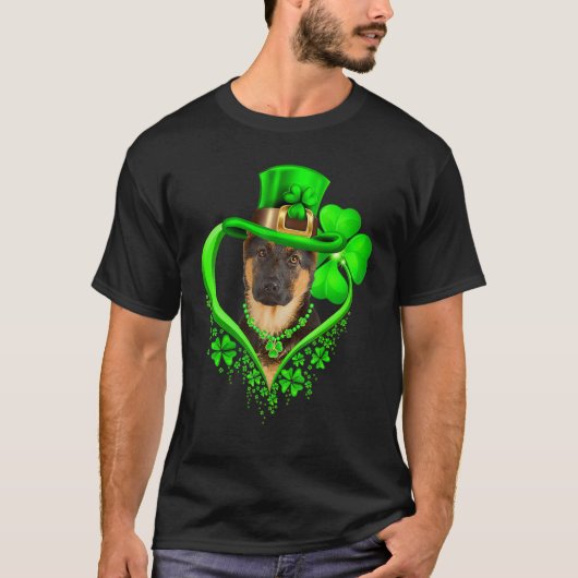 German Shepherd Dog St Patricks Day Lover Irish Sh T-shirt (Voorkant)