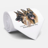 German Shepherd Dog Stropdas (Opgerold)