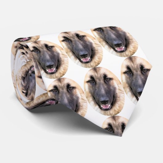 GERMAN SHEPHERD DOG STROPDAS (Opgerold)