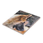 GERMAN SHEPHERD DOG TEGELTJE (Zijkant)