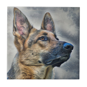 German Shepherd Dog Tegeltje