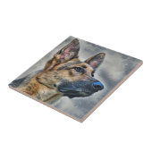 German Shepherd Dog Tegeltje (Zijkant)