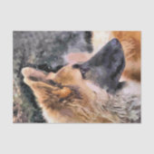 GERMAN SHEPHERD DOG TISSUEPAPIER (Voorkant)