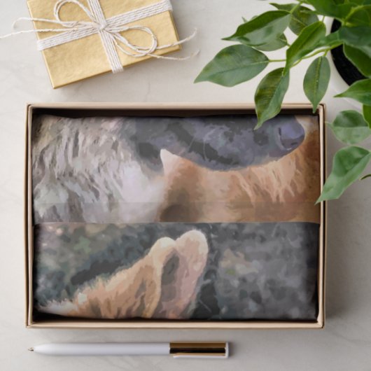 GERMAN SHEPHERD DOG TISSUEPAPIER (Geschenk)