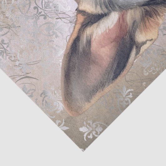 German Shepherd Dog Tissuepapier (Detail)