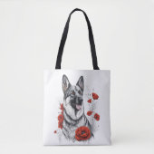 German Shepherd Dog Tote Bag (Voorkant)