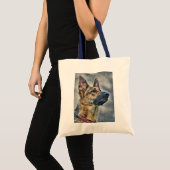 German Shepherd Dog Tote Bag (Voorkant (product))