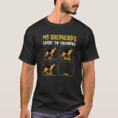 german shepherd dog training guide shepherd mom da t-shirt (Voorkant)