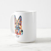 German Shepherd Dog Vader Oprichtingsdatum Koffiemok (Voorkant links)