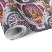 German Shepherd Dog Valentine's Day Cadeaupapier (Rol Hoek)