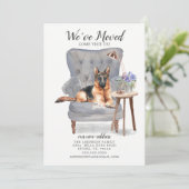 German Shepherd Dog | Verplaatsingsaankondiging Aankondiging (Staand voorkant)