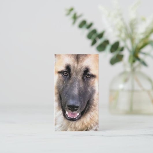 GERMAN SHEPHERD DOG VISITEKAARTJE (Staand voorkant)
