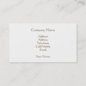 GERMAN SHEPHERD DOG VISITEKAARTJE (Achterkant)