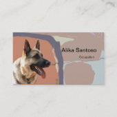 German Shepherd Dog Visitekaartje (Voorkant)