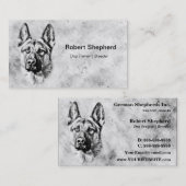 German Shepherd Dog Visitekaartje (Voorkant / Achterkant)