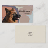 German Shepherd Dog Visitekaartje (Voorkant / Achterkant)