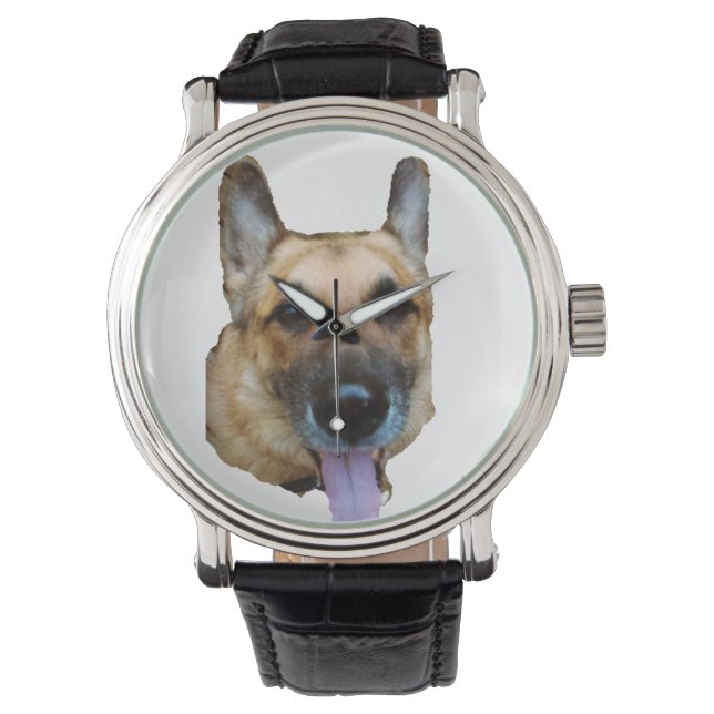 GERMAN SHEPHERD DOG watch Horloge (Voorkant)