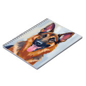 German Shepherd | Dog Watercolor Pet  Notitieboek (Linkerzijde)