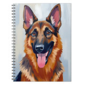 German Shepherd | Dog Watercolor Pet  Notitieboek (Voorkant)