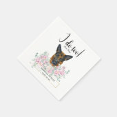 German Shepherd Dog Wedding Cocktail Napkins Servet (Hoek)