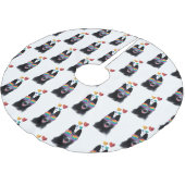 German Shepherd Dog with Hearts Valentijnsdag Kerstboom Rok (Gekanteld)