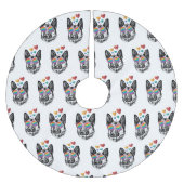 German Shepherd Dog with Hearts Valentijnsdag Kerstboom Rok (Voorkant)