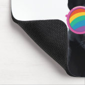 German Shepherd Dog with Hearts Valentijnsdag Muismat (Hoek)