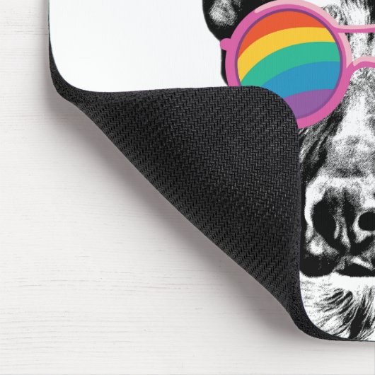 German Shepherd Dog with Hearts Valentijnsdag Muismat (Hoek)