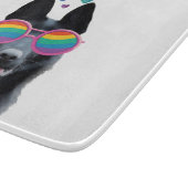 German Shepherd Dog with Hearts Valentijnsdag Snijplank (Hoek)