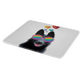 German Shepherd Dog with Hearts Valentijnsdag Snijplank (Hoek)