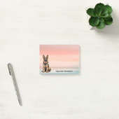 German Shepherd Dog with Sunset Post-it® Notes (Kantoor)