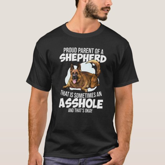 German Shepherd Dog Womens Mannen T-shirt (Voorkant)
