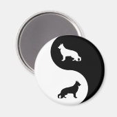 German Shepherd Dog Yin Yang Magneet (Voorkant / Achterkant)
