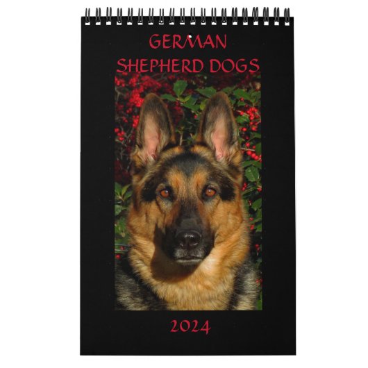 GERMAN SHEPHERD DOGS - Eén pagina-kalender Kalender (Hoes)