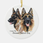 German Shepherd Dogs Keramisch Ornament (Voorkant)