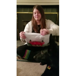 German Shepherd Dogs Kerstmis Driving it Home, ZK Kussen