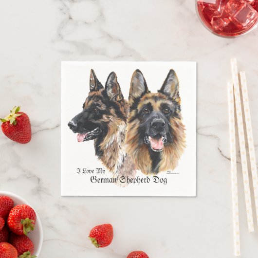 German Shepherd Dogs Servetten (Insitu)