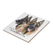 German Shepherd Dogs Tegeltje (Zijkant)