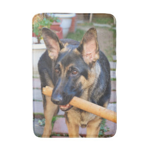 German Shepherd door Shirley Taylor Badmat