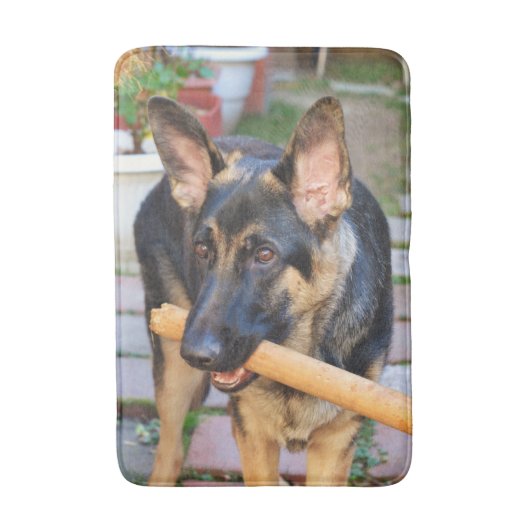 German Shepherd door Shirley Taylor Badmat (Voorkant Verticaal)