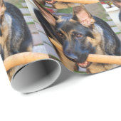 German Shepherd door Shirley Taylor Cadeaupapier (Rol Hoek)